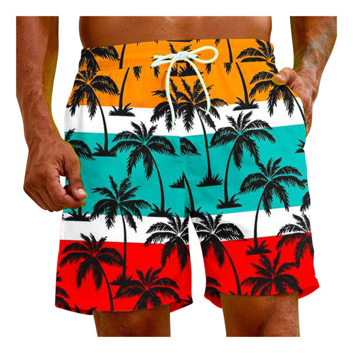Pantalones De Playa Con Estampado Especial De Estilo Navideñ