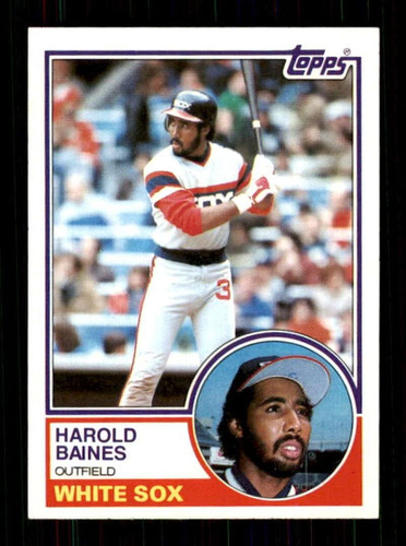 1983 Topps Baseball 177 Harold Baines Chicago White Sox Tarj