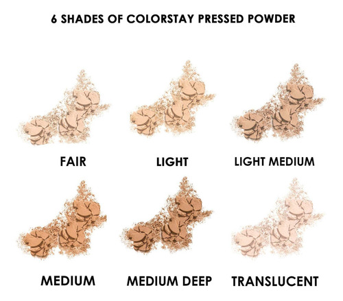 Imagen 5 de 6 de Revlon Colorstay Pressed Powder, Medium Deep, 8.4 G.