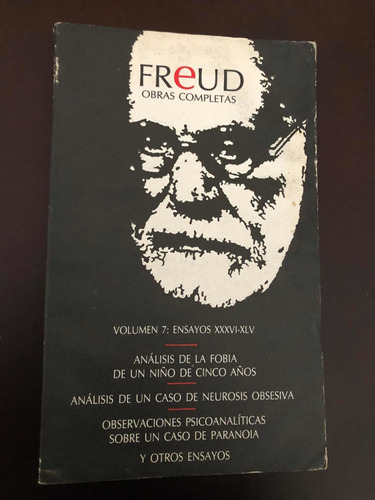 Libro Freud Obras Completas Volumen 7 - Muy Buen Estado