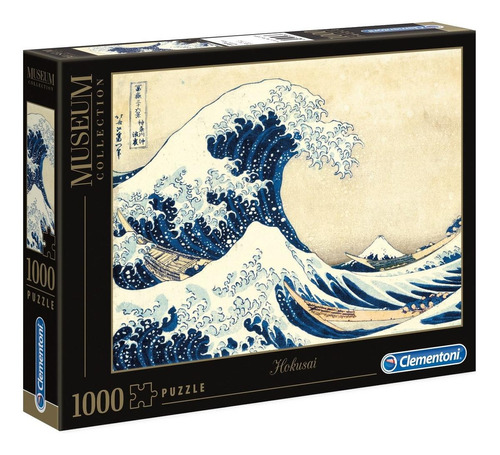 Quebra-cabeça Clementoni Museum Collection Hokusai  - La Grande Onda 39378 de 1000 peças