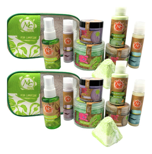 2 Kit Spa Pera. Humectantes, Exfoliante. 18pzs. Mc Spa. 