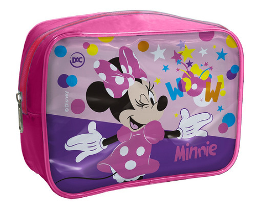 Estojo Uma Divisória Minnie Mouse Rosa Dac 3943