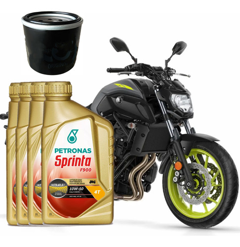 Kit Filtro + Aceite Yamaha Mt 03 07 09 R1 R3 Grizzly 350