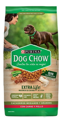Dog Chow Cachorros Medianos Y Grandes 3kg / Catdogshop