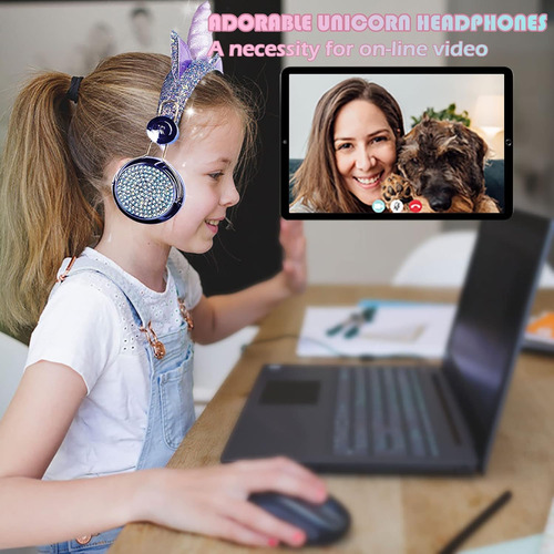 Auriculares Para Niños Inalámbrico Diseño Unicornio.regalo.