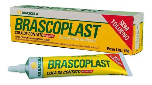 Cola Líquido Brascola Cola de contato Brascoplast ST cola universal liquida para chinelos artesanato madeira papelão