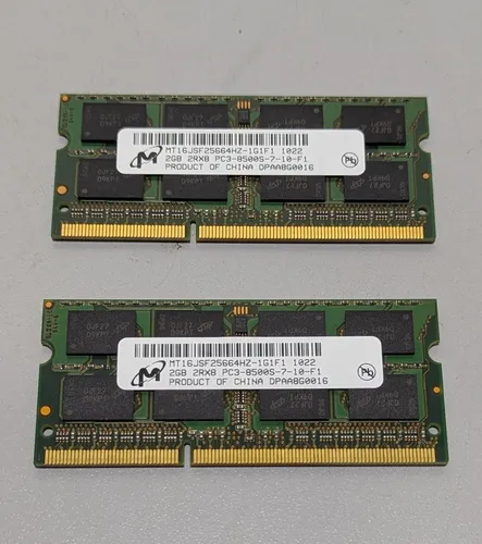 Kit Memoria Ram Notebook 4gb Ddr3 (2 X 2gb) Micron (Usado)