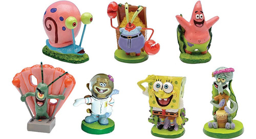 Spongebob Squarepants® 2  Aquarium Ornaments, 7-piece Set