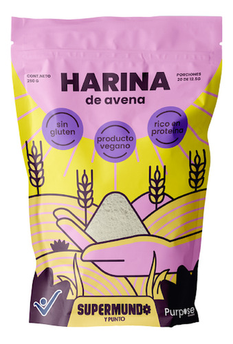 Súper Harina De Avena Super Mundo Libre Degluten X 250 Gr