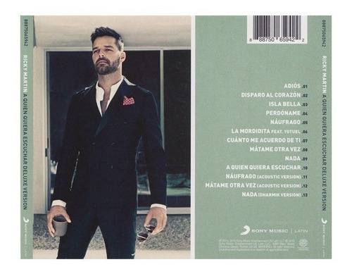 Ricky Martin A Quien Quiera Escuchar Deluxe ¡nuevo, Sellado!