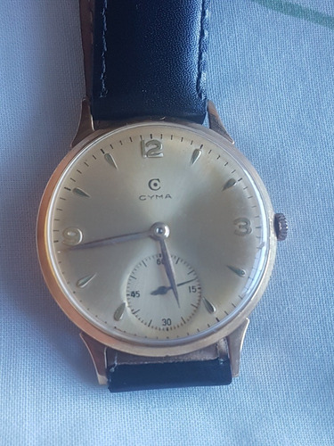 Relogio Cyma Ouro 18 K Vintage Oversize