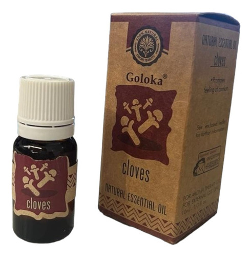 Óleo Essencial Indiano Puro Goloka Blend Cravo Cloves 10 Ml