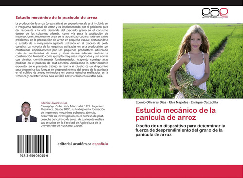 Libro: Estudio Mecánico Panícula Arroz: Diseño U