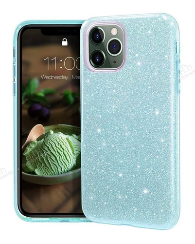 Promoção Capa Case iPhone 11 Pro 11 Promax Glitter + Brinde