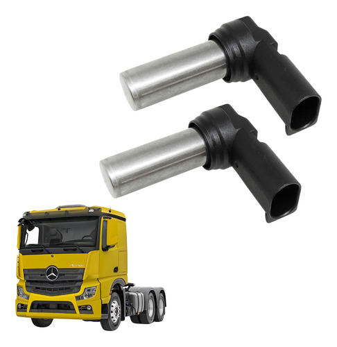 Kit 2 Sensor Rotação Eixo Comando Mb Axor Atego Actros