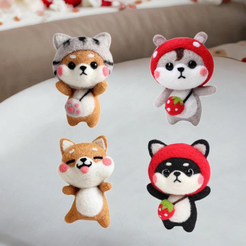 Felting Kit Animal Doll Felting Set Con Juego De 4 Uds.