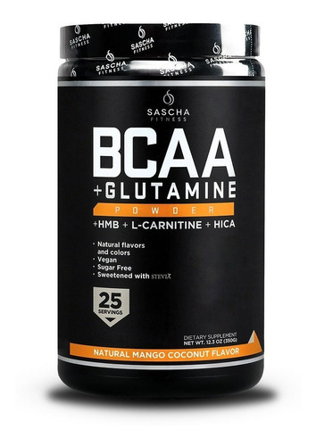 Sascha Fitness Bcaa 4:1:1 + Glutamine - 100% Sellado