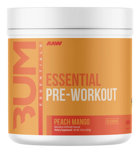 Cbum Essential Pre Workout 30 Serv Peach Mango Peach/mango