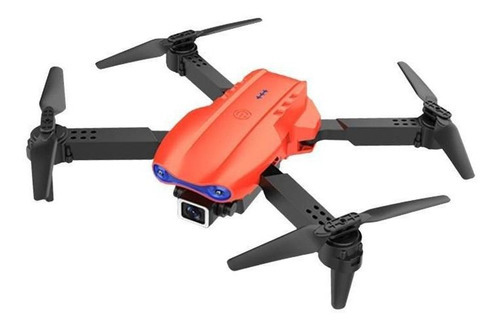 Drone K3 Wifi Fpv 4k Quadcopter Laranja Dobrável Com Voo 360