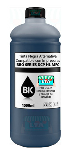 Litro Tinta Negra Alternativa Compatible Para Dcp-t500w