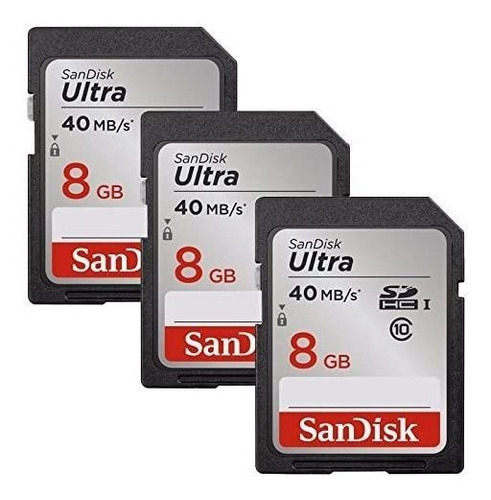 Tarjeta De Memoria Sdhc Sandisk Ultra 8gb Clase 10 Hasta 40