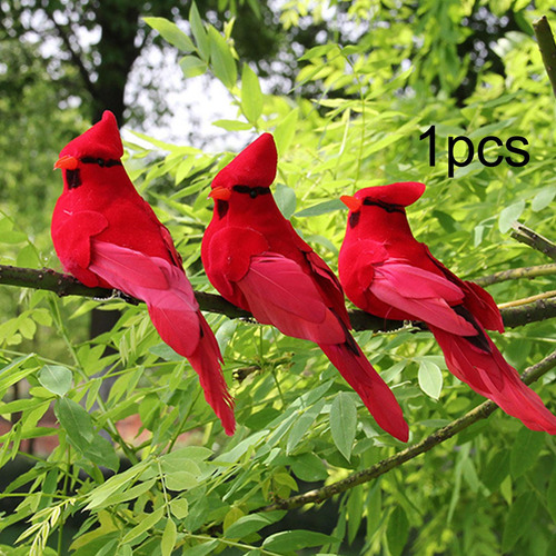 Mini Pájaros Simulados, Estatua De Figuritas De Pájaros