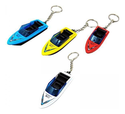 2 Modelo De Mini Lancha De 4 Piezas, Lancha Con Llavero