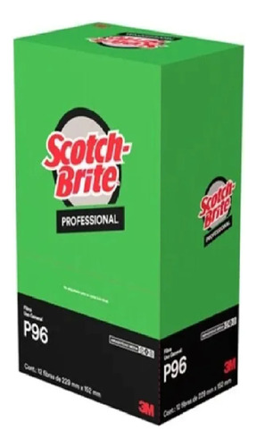 Fibra Verde Scotch Brite P-96 Caja Con 12 Piezas