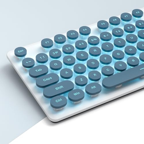 Teclado De Máquina De Escrever 104 Teclas Punk Gaming Retro