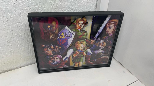 Cuadro 3d (shadow Box) The Legend Of Zelda Ocarina Of Time