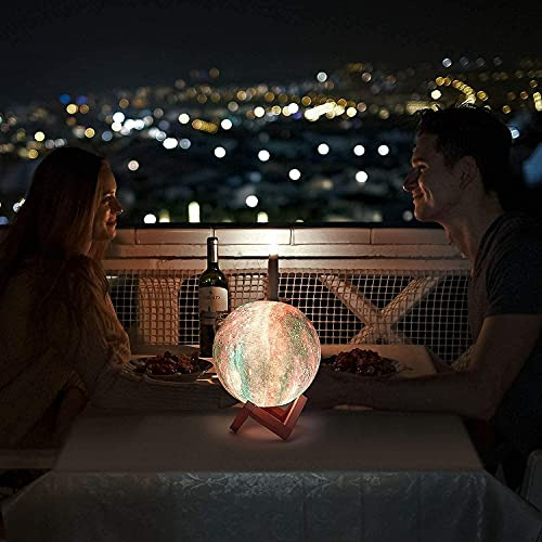 Lámpara De Luna, Luz Nocturna, Luz De Luna Led De 16 Colores