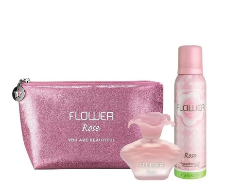 Perfume Mujer Flower Rose Eau De Toilette 40ml + Desodorante