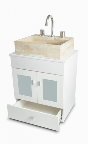 Imagen 6 de 10 de Vanitory (solo) 50cm Laqueado Colgante Puerta Cajon