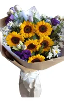 Comprar Ramo De Girasoles . Flores A Domicilio. Envios De Flores.