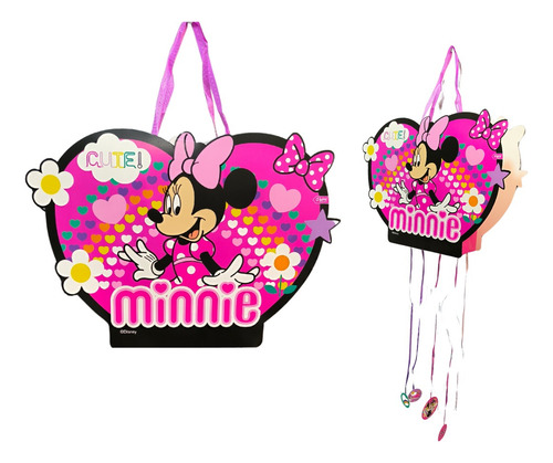 Piñata 3d Cumpleaños Minnie Mouse Cotillón