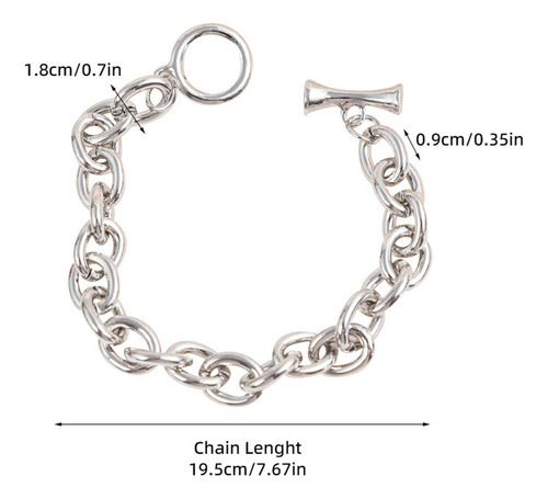 Xc Pulsera De Cadena Con Estilo Y Elegante Regalo Navideño