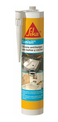 Sika Sanisil Silicona Fungicida Para Baño Y Cocina 280ml