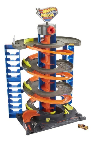 Hot Wheels City Pista Mega Garage Mattel Gtt95 en color