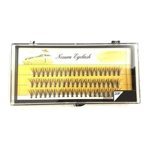 Cílios Postiços 60pcs Tufos Sem Nó 20d Nesura Eyelash