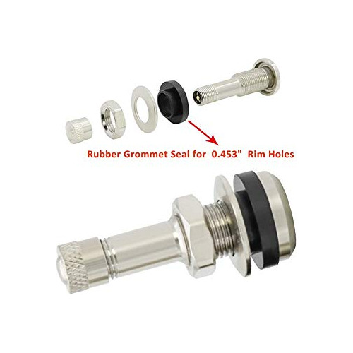 5 Pieces Tr416 Metal Valve Stems Fits 0.453 And 0.625 I...