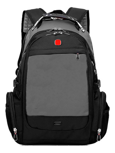 Mochila Bolsa Anti-furto Resistente Impermeável C/ Cadeado Cor Cinza