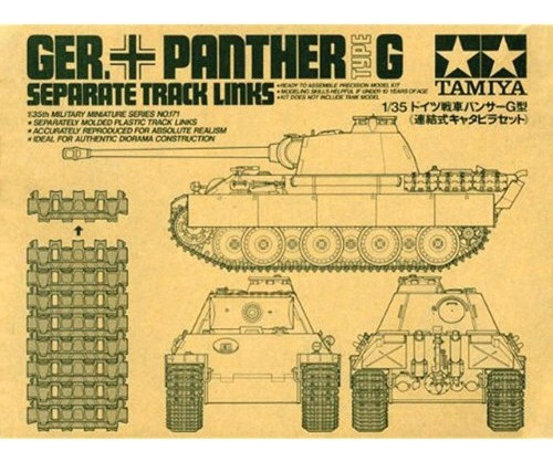 Tamiya Models Panther Track Links G Type Model Kit
