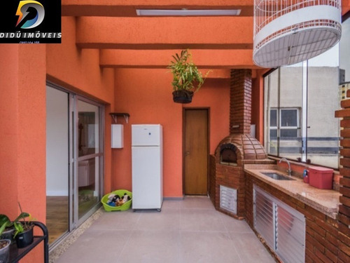 Imagem 3 de 30 de Excelente Cobertura Duplex Com 212 M² No Bosque Da Saúde, Sendo 3 Dormitórios, 1 Suíte, Ampla Área Externa Com Churrasqueira E Piscina Privativos, 2 Vagas. - Cb00006 - 69287657