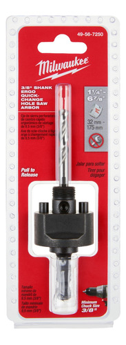 Adaptador Rapido 3/8' P/brocasierra 1-1/4''-6-7/8' Milwaukee