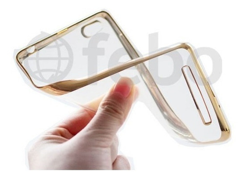 Protector Funda Tpu Borde Color Platinado Xiaomi Redmi 4a