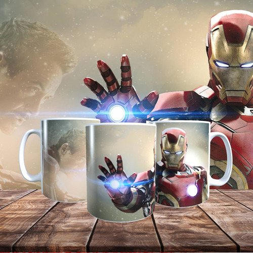 Imagen 1 de 1 de Taza Personalizada Diseño Iron Man 128