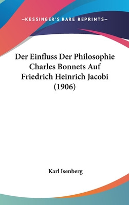 Libro Der Einfluss Der Philosophie Charles Bonnets Auf Fr...