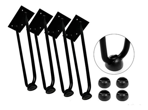 Imagen 3 de 6 de Pata Mesa Base Mueble Metálica 40cm (iva Incluido)