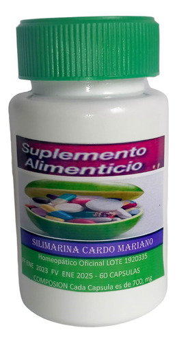 Silimarina Cardo Mariano 700mg - Unidad a $63